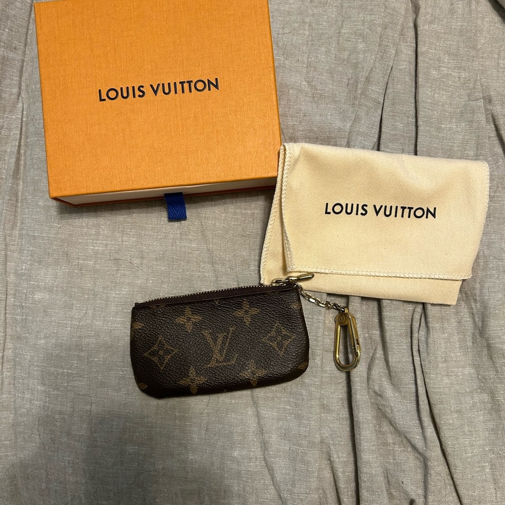 Louis Vuitton Brown Monogram Key Pouch